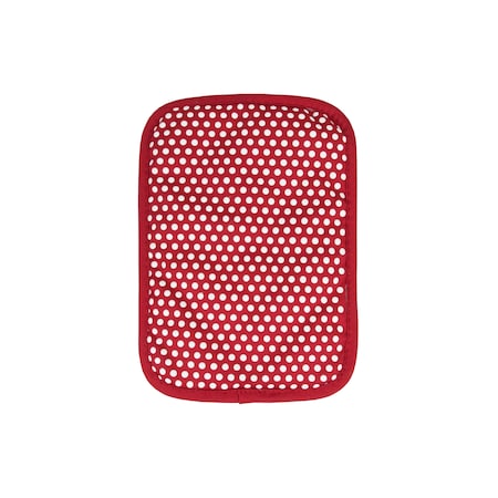 Ritz Royale Solid Pot Holder/with White SIlicone Dots Paprika, PK12 31283